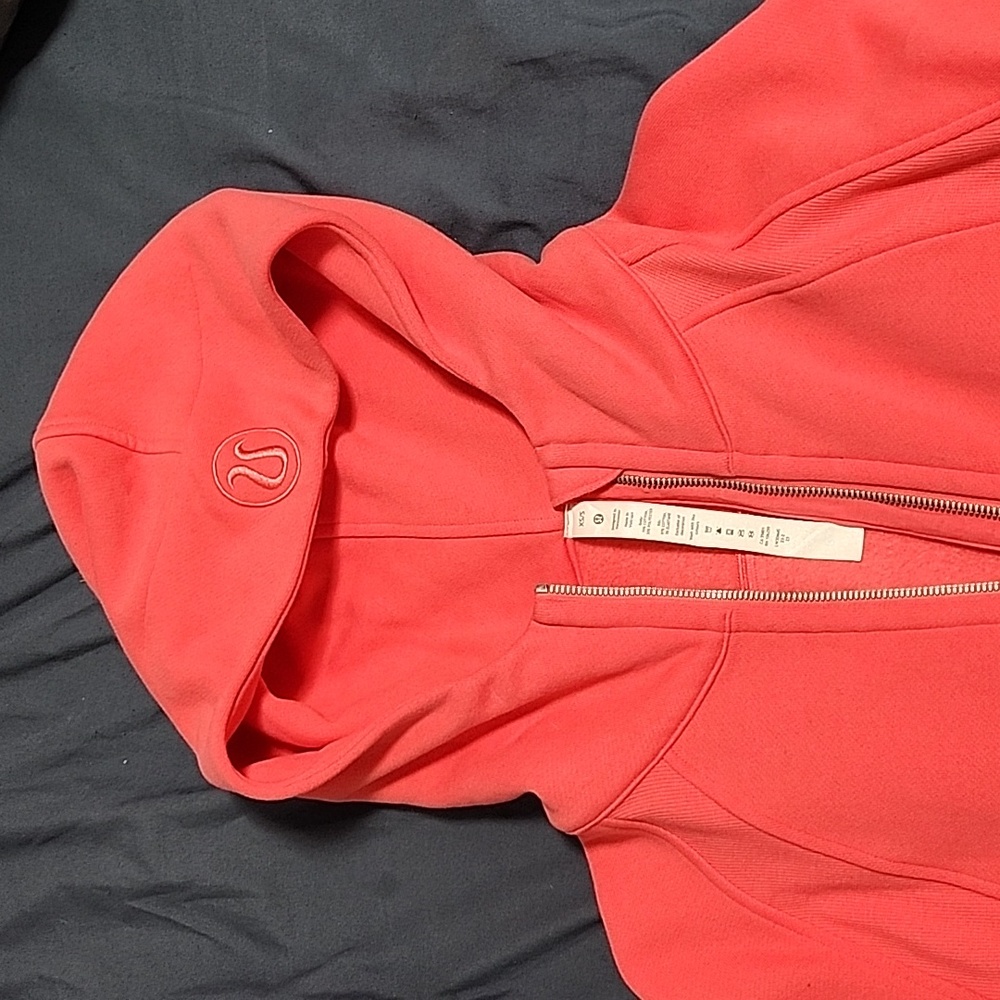 Scuba oversized half zip, xs/s, lip gloss